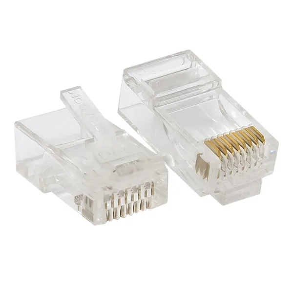 Коннектор RJ-45 TERACOM PRO неэкранированный 8P8C 30мкд Cat,6 универсальный (упак,20шт) EKF