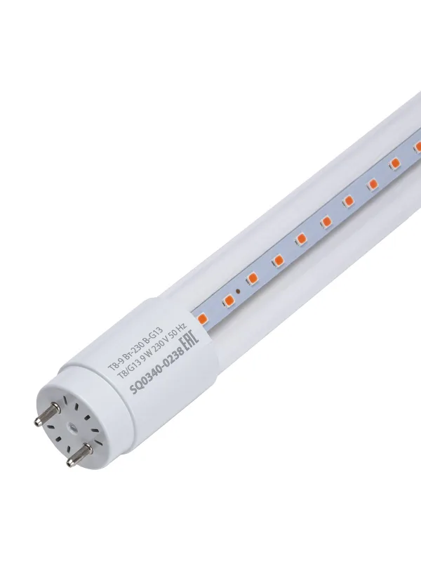 Лампа светодиодная T8-9 Вт-230 В-G13 "ФИТО" 600 мм TDM — фото 4