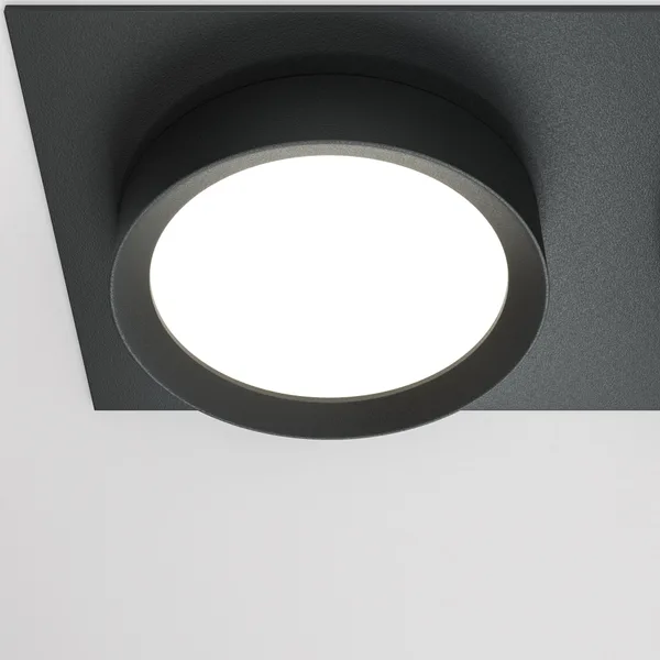 Встраиваемый светильник 2*GX53 15Вт Черный IP20 Downlight DL086-02-GX53-SQ-B Technical Maytoni — фото 2