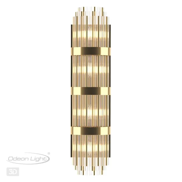 Настенный св-к E14 4*40W высота 890см EMPIRE золото/стекло ODEON LIGHT — фото 5