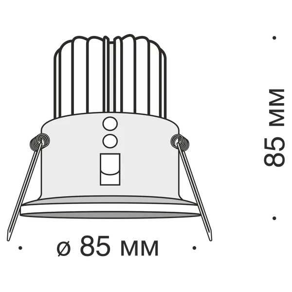Встраиваемый светильник 12Вт 3000K Белый IP20 Zoom DL034-2-L12W Technical Maytoni — фото 2
