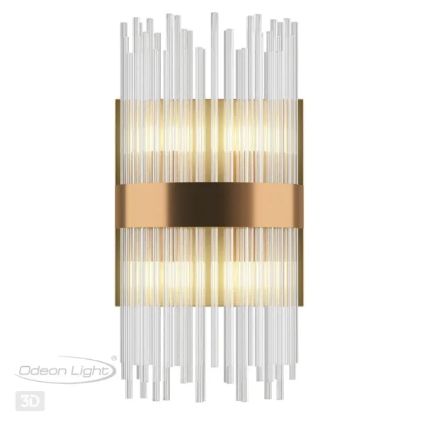 Бра G9 4*33W 220V FOCCO бронзовый/стекло/прозрачный ODEON LIGHT — фото 5