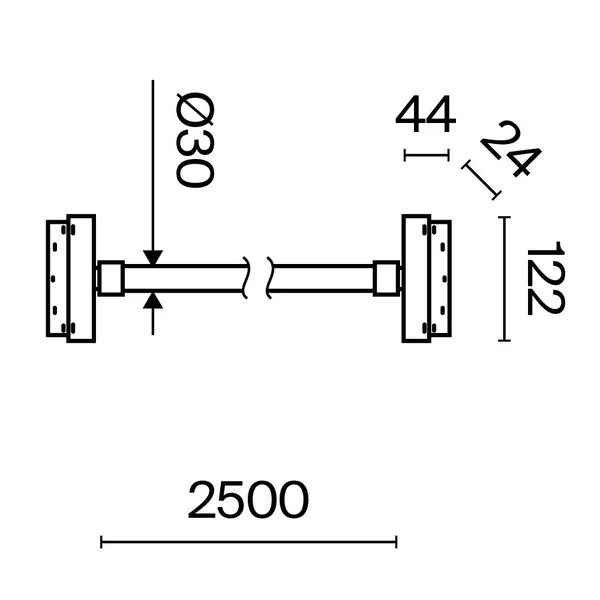 Трековый подвесной светильник LED 50Вт Черный IP20 Magnetic track system Exility TR101-2-50W4K-B Technical Maytoni — фото 3