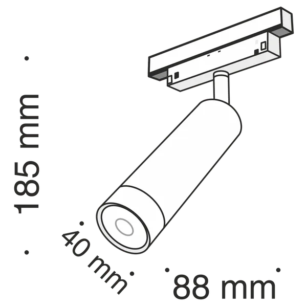 Светильник трековый 7Вт 3000K Черный IP20 Focus LED TR019-2-7W3K-B Technical Maytoni — фото 3