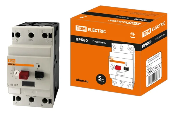 Пускатель ПРК80-4 In=4A Ir=2,5-4A Ue 660В TDM