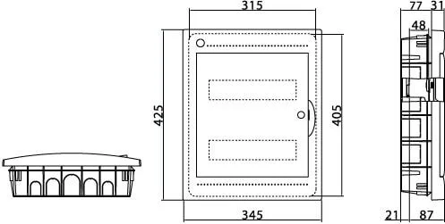 ЩРв-П-24, IP41, белый, с усиленным клеммным блоком 2х87308 DKC — фото 4