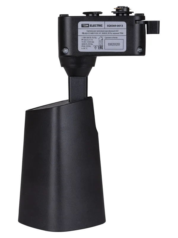 Светильник трековый однофазный LED TRL-02-015-WB 15 Вт, 24°, 3000 К, 90 Ra, черный, TDM — фото 4
