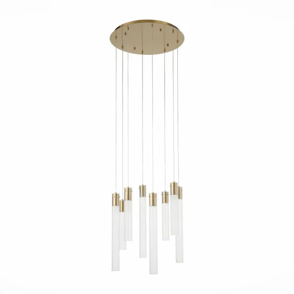 Люстра подвесная Латунь/Прозрачный GU10 8*5Вт SL1229.303.08 ST LUCE