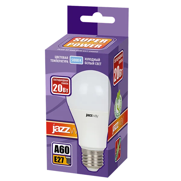 Лампа светодиодная LED 20 Вт Е27 1800Лм JazzWay — фото 2