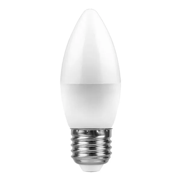 Лампа светодиодная Feron LB-97 Свеча E27 7W 4000K — фото 3