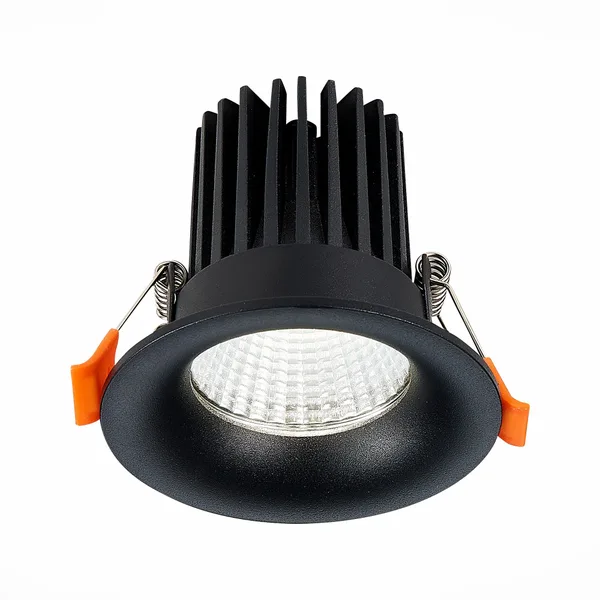 Светильник встраиваемый Черный LED 1*10Вт 4000К 900Lm Ra>90 38° IP20 D85xH75 170-240В ST703.448.10 ST LUCE