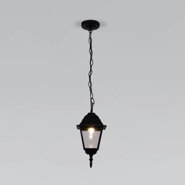 Уличный подвесной светильник 1*E27 черный IP54 Fuga (a058034) Elektrostandard
