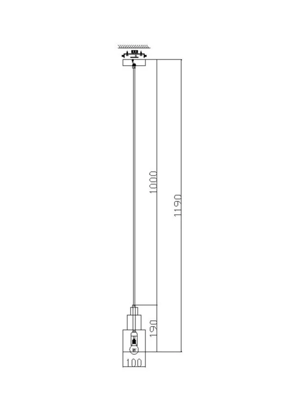 Подвесной светильник 1*E14 40Вт Серый IP20 Moke FR4006PL-01BS Freya — фото 2