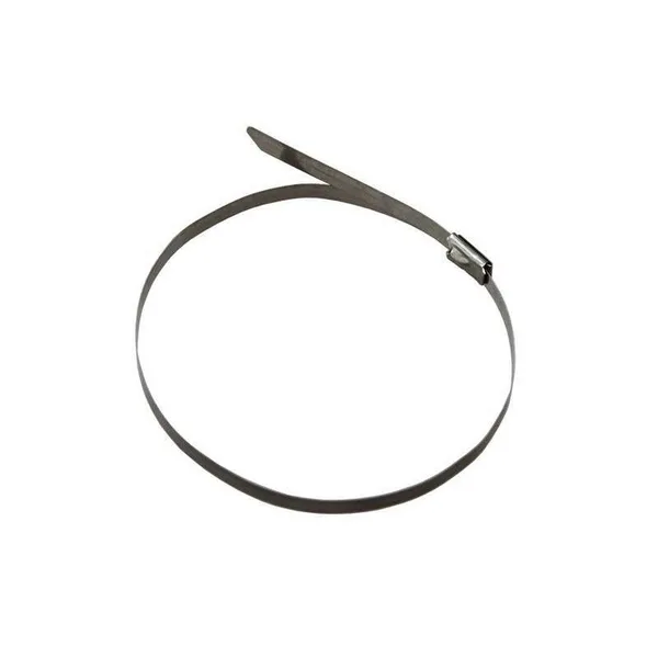 Хомут стальной GNC-46-600-S, 4,6х600мм, 50 шт, сталь 304, 1/100 General