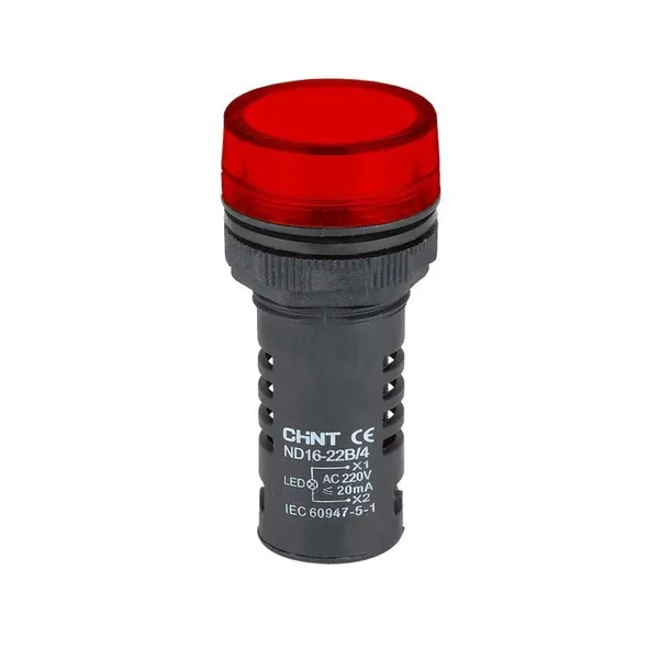 (СНЯТ) Индикатор ND16-22B/2 красный AC/DC220В (R) CHINT