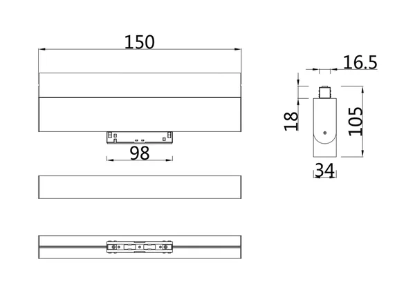 Светильник трековый 12Вт 4000K Черный IP20 BASIS TR013-2-10W4K-B Technical Maytoni — фото 4