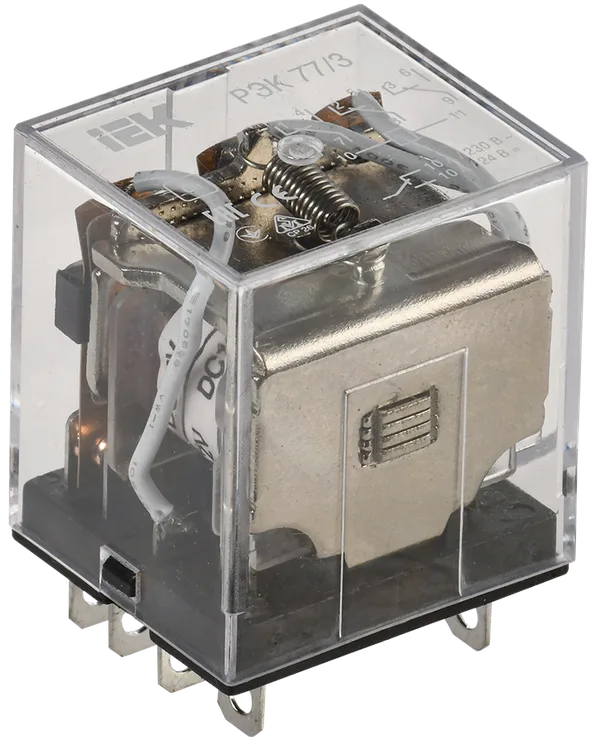Реле промежуточное РЭК77/3(LY3) 10А 12В DC IEK