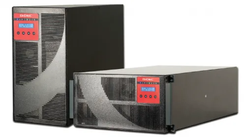 Онлайн ИБП ДКС серии Solo MD, 10000 ВА/9100 Вт, 1/1, Rack 5U, RS-232, EPO, 6xIEC C13, 4xIEC C19 + клеммная колодка, без АКБ DKC