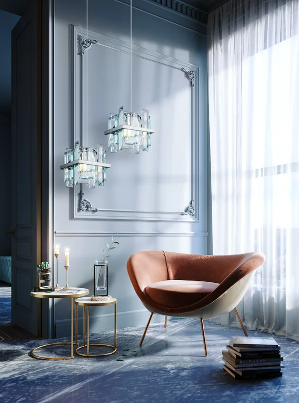 Подвесной светильник 1*E14 40Вт Хром IP20 Cerezo MOD201PL-01N Maytoni — фото 7
