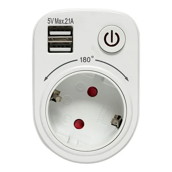 Розеточный блок SB-01 (розетка 2P+E 16А, 2 USB разъема 5V 2,1A) PROxima EKF — фото 5