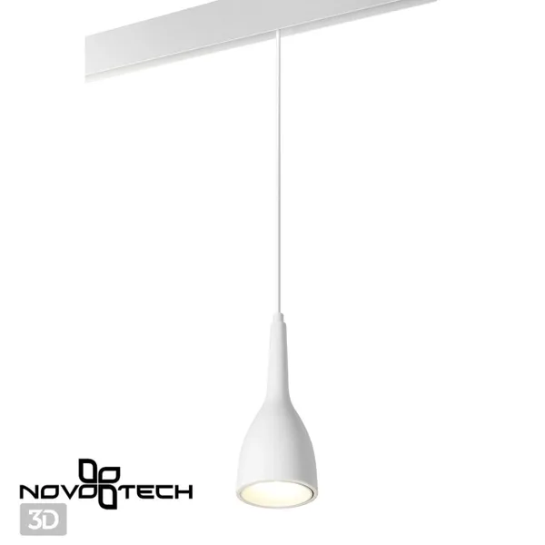 Трековый св-к для низков.шинопровода,длина провода 1м IP20 LED 4000K 12W 48V белый FLUM NOVOTECH — фото 4