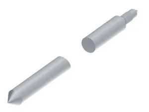 Стержень заземления L-1500 заостренный D16 quick, гор. цинк Ostec