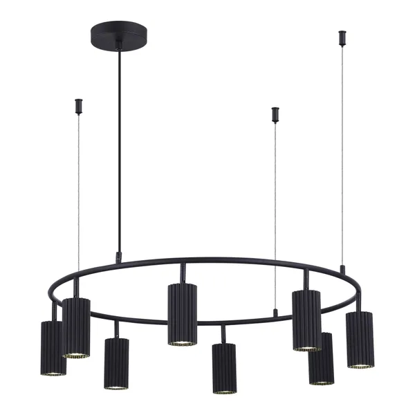 Светильник подвесной Черный/Черный GU10 8*5Вт 4000К SL1213.403.08 ST LUCE