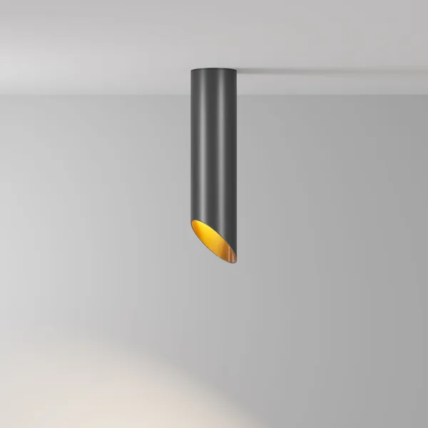 Потолочный светильник 1*GU10 12Вт Черный с Золотом IP20 Ceiling & Wall C044CL-01-25GU10-B Technical Maytoni — фото 4