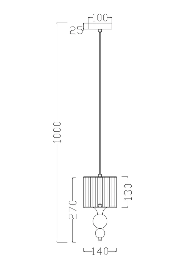 Подвесной светильник 1*E14 40Вт Хром IP20 Lauren FR5093PL-01CH Freya — фото 5