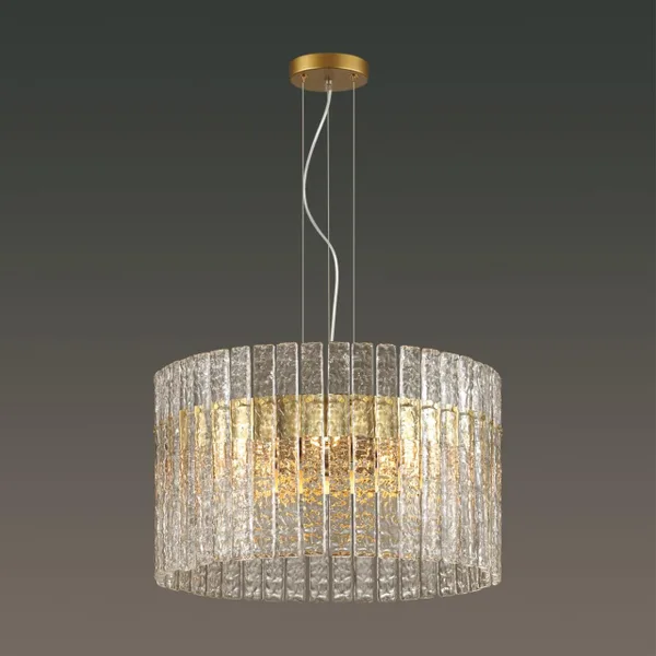 Люстра E14 6*40W MERKALE матов.золотой/прозрачный/стекло ODEON LIGHT — фото 2