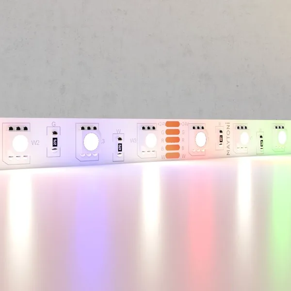 Лента светодиодная 24В 5050 14,4Вт/м 60LED/м RGB+W 4000K 5м IP20 Technical Maytoni — фото 2