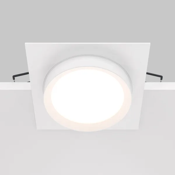 Встраиваемый светильник 1*GX53 15Вт Белый IP20 Downlight DL086-GX53-SQ-W Technical Maytoni — фото 4