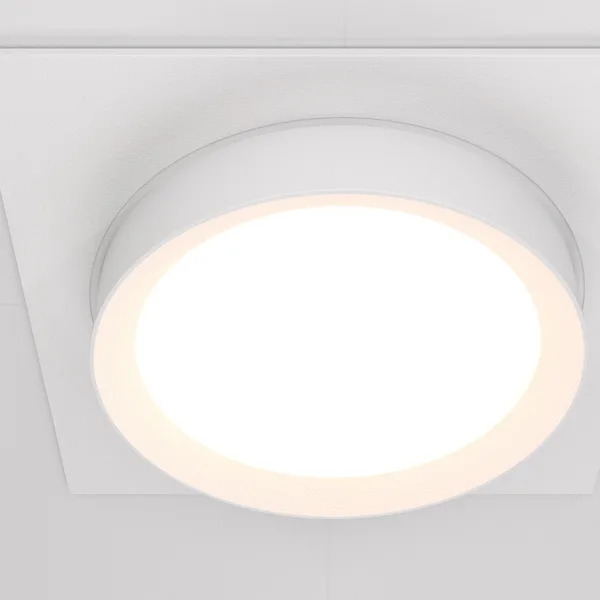 Встраиваемый светильник 1*GX53 15Вт Белый IP20 Downlight DL086-GX53-SQ-W Technical Maytoni — фото 2