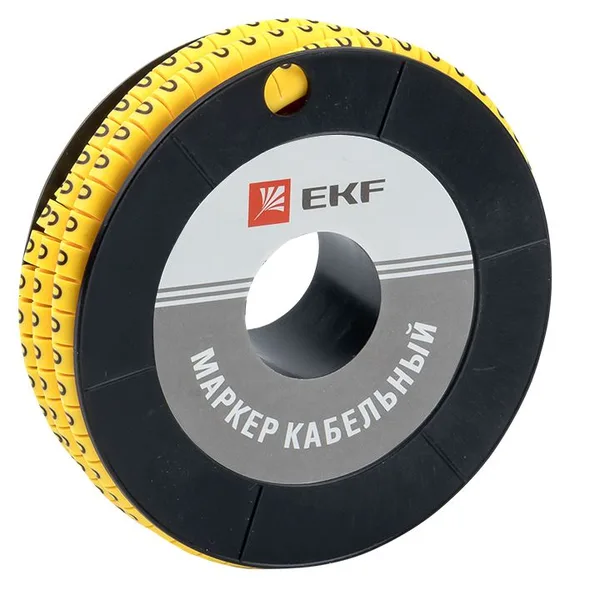 Маркер кабельный 2,5 мм2 "0" (1000 шт) (ЕС-1) PROxima EKF