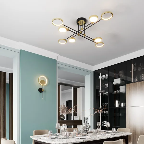 Потолочный св-к IP20 LED 65W 2677Лм DENZEL металл/черный с бронзой ODEON LIGHT — фото 2