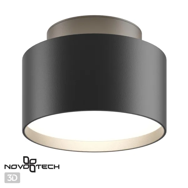 Св-к накл.IP20 LED 18W вниз/6W вверх 85-265V 4000K ORO черный NOVOTECH — фото 4