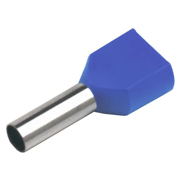 Наконечник-гильза НГИ2 GNGI-E2-2x2,5-12 Синий, 100 штук General