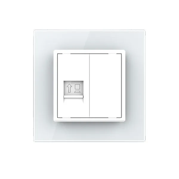 Розетка КОМП RJ-45 Белая Livolo — фото 2