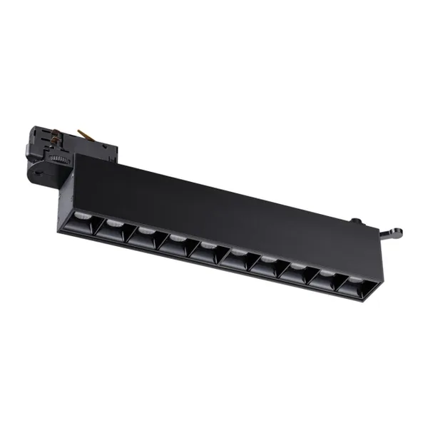 Св-к трехфазный трековый св/д IP20 LED 4000K 16W 220V ITER черный NOVOTECH — фото 2