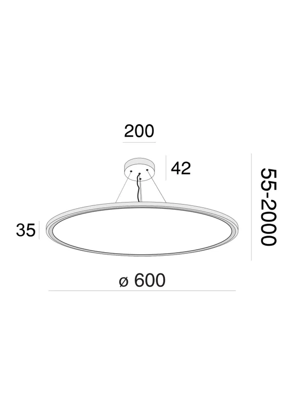 Подвесной светильник 54Вт 4000K Белый IP20 Cosmos MOD057PL-L54W4K Technical Maytoni — фото 2
