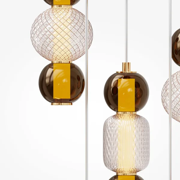 Подвесной светильник LED 80Вт Золото IP20 Drop MOD273PL-L80G3K Maytoni — фото 3