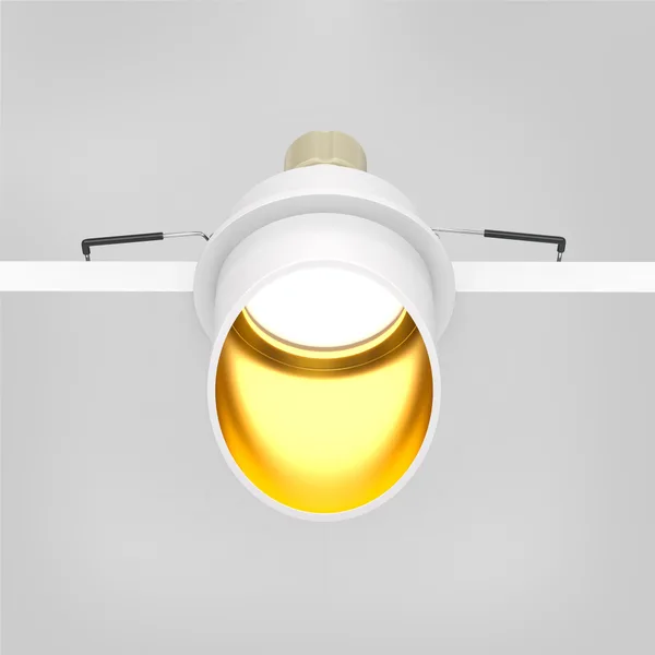 Встраиваемый светильник 1*GU10 12Вт Белый с Золотом IP20 Downlight DL044-01-GU10-W Technical Maytoni — фото 2