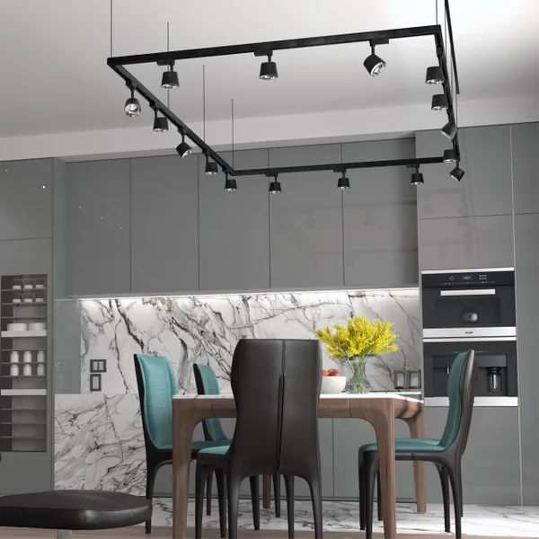 Св-к трековый IP20 LED 4000K 10W 100-265V черный/хром KNOF NOVOTECH — фото 2