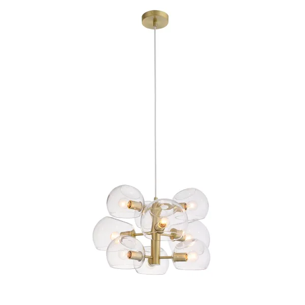 Люстра подвесная Латунь/Прозрачный E14 9*40Вт SL434.203.09 ST LUCE