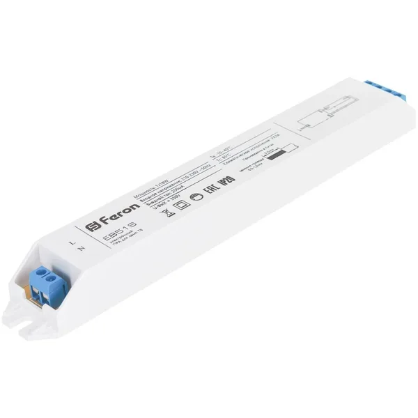 Аппарат пускорегулирующий электронный (балласт), 1*18W T8/G13 230V, EB51S Feron — фото 4