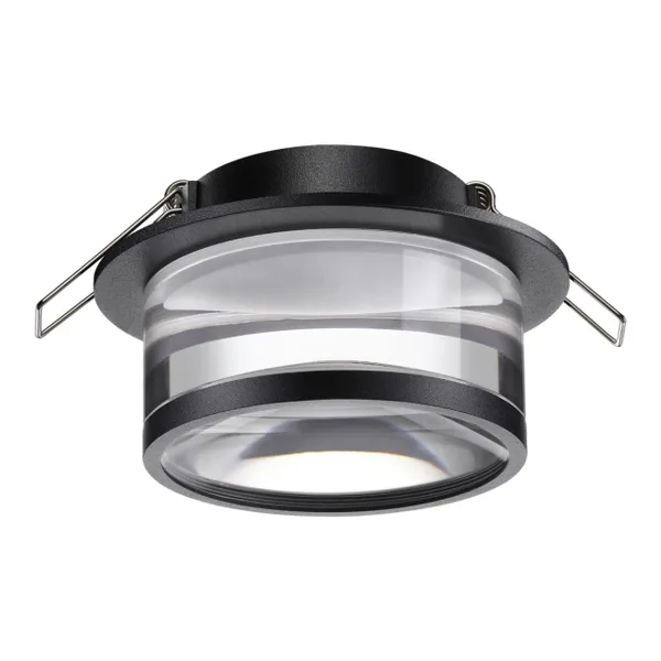 Св-к встр.IP20 GU10 9W 220V GEM черный NOVOTECH