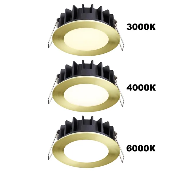 Встр.св/д св-к с перекл.цвет.темп.IP20 LED 3000К/4000К/6000К 20W 220V бронза светлая LANTE NOVOTECH — фото 3