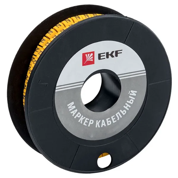Маркер кабельный 2,5 мм2 "4" (1000 шт) (ЕС-1) PROxima EKF