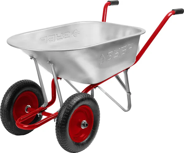 Садово-строительная двухколесная тачка Т-21 90 л 180 кг ЗУБР — фото 5