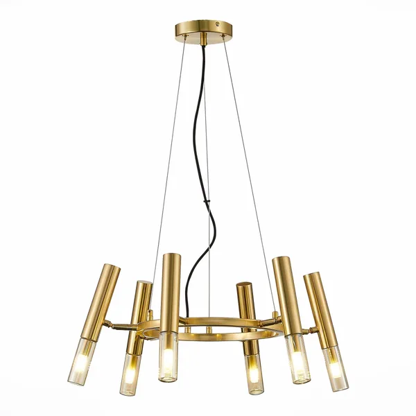 Люстра подвесная Золотистый/Коньячный, Золотистый G9 6*5Вт SL1236.203.06 ST LUCE